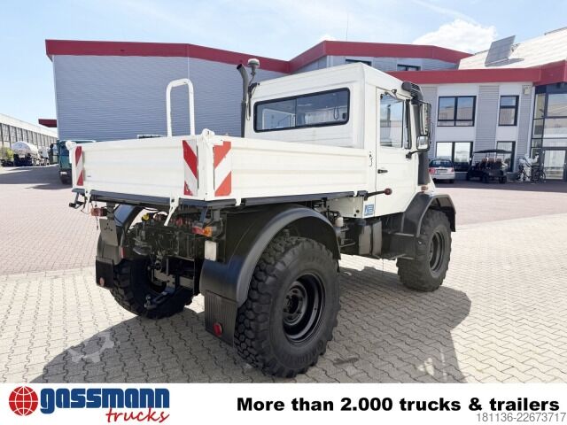 Specializētais kravas auto Unimog U 130 4x4, Kipper, Zapfwelle vorne+hinten,