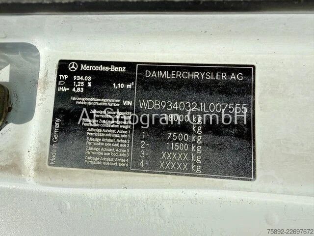 SZM סטנדרטי Mercedes-Benz Actros 1858 V8 / Megaspace / Retarder / Euro 3