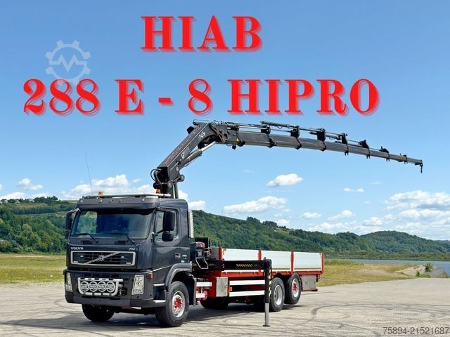 Kravas automašīnai uzstādīts celtnis VOLVO FM 440 * HIAB 288 E - 8 HIPRO/FUNK * TOPZUSTAND