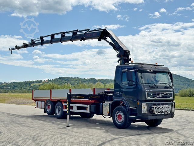 Kravas automašīnai uzstādīts celtnis VOLVO FM 440 * HIAB 288 E - 8 HIPRO/FUNK * TOPZUSTAND