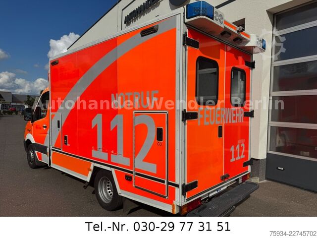 Samochód strażacki MERCEDES-BENZ Sprinter 516 CDI RTW Fahrtec Trage & Sessel