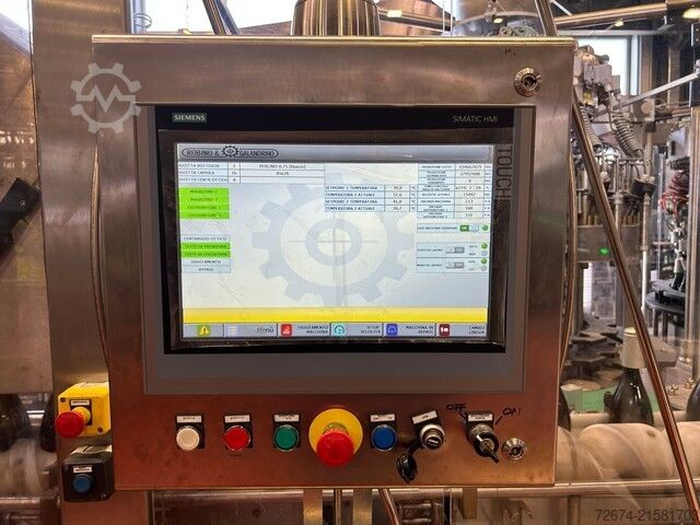 Dzērienu ražošanas iekārta Robino&Galandrino MONOSTADIO 2Z 16 T + EOLO 3/72 OTTICO DC