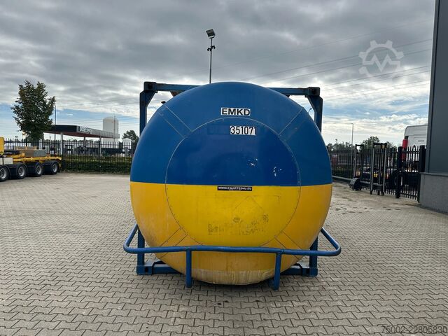 Contenedor cisterna Van Hool 34.600L / 1-comp. + baffles / 20FT swapbody / U...