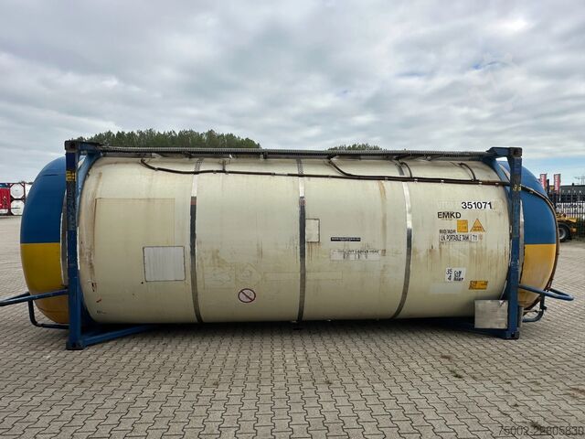 Contenedor cisterna Van Hool 34.600L / 1-comp. + baffles / 20FT swapbody / U...