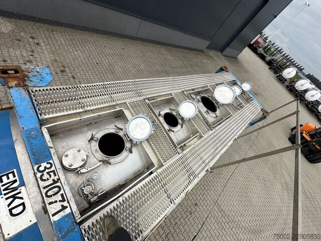 Contenedor cisterna Van Hool 34.600L / 1-comp. + baffles / 20FT swapbody / U...