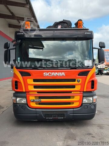 Kanca kasalı yük kamyonu (roll-off) SCANIA R 380 HIAB-Ladekran und ARK, Liftachsen 2+4