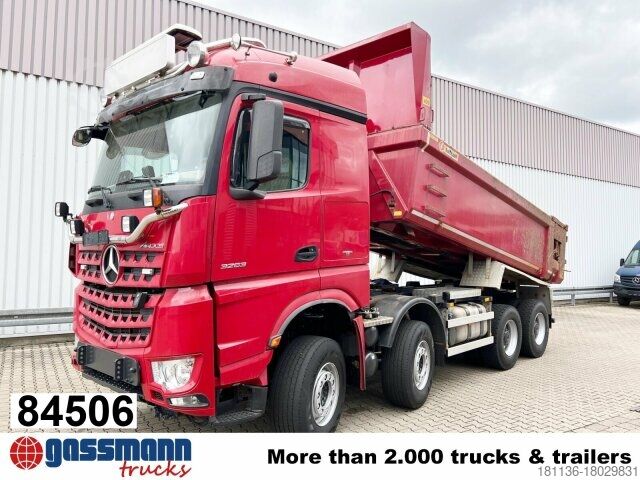 Speciális rendeltetésű teherautó Mercedes-Benz Arocs 3263 8x4/4, Retarder, Stahlmulde ca.14m³,