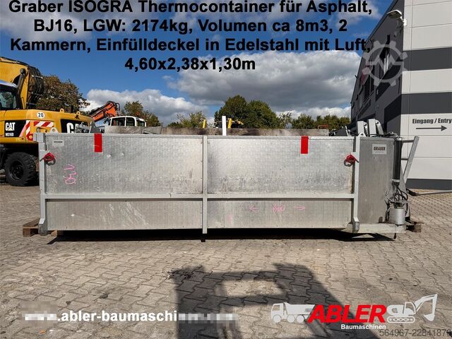 গরম ডামরের বাক্স graber Isogra Asphalt-Thermocontainer