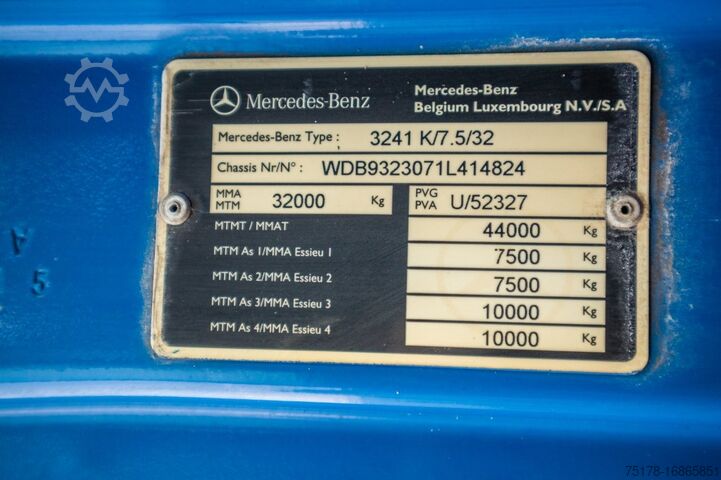 Kamion hale MERCEDES ACTROS 3241 K-MP3-8X4