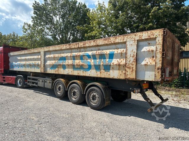 مقطورة نصف قلابة REISCH RHKS-35/24SL Stahlschrott Kippmulde 50 m3!