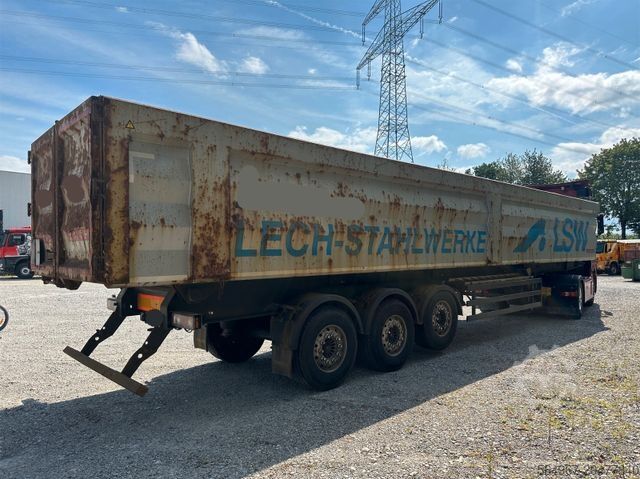 مقطورة نصف قلابة REISCH RHKS-35/24SL Stahlschrott Kippmulde 50 m3!