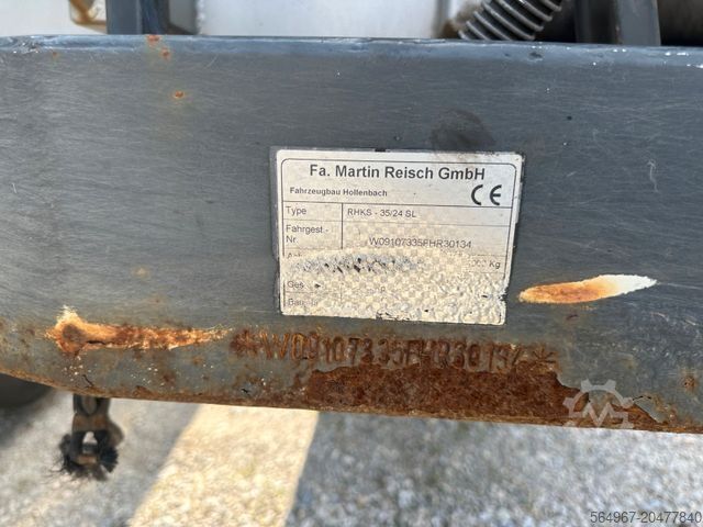 مقطورة نصف قلابة REISCH RHKS-35/24SL Stahlschrott Kippmulde 50 m3!
