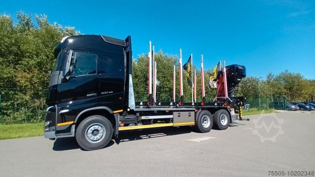 Timber transporter VOLVO FH500 - DOLL-Kurzholzaufbau + Epsilon TZ12