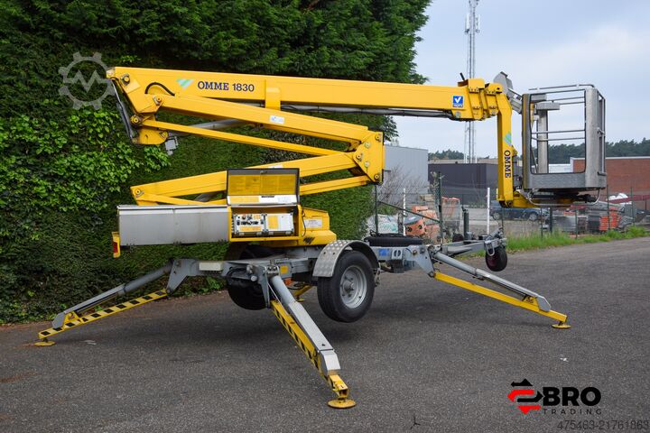 במת הרמה נגררת + ממונעת עצמאית Ommelift 1830 EBZX Aanhangerhoogwerker