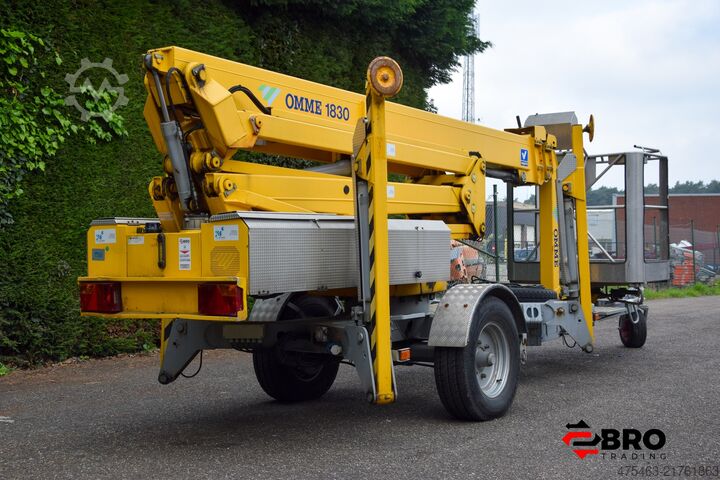 במת הרמה נגררת + ממונעת עצמאית Ommelift 1830 EBZX Aanhangerhoogwerker