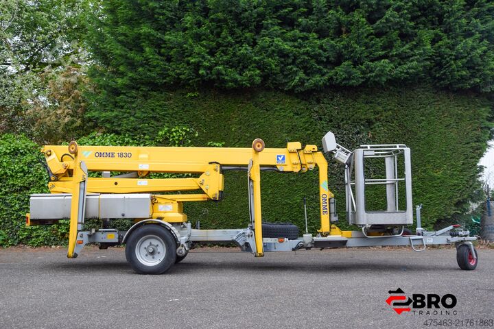 במת הרמה נגררת + ממונעת עצמאית Ommelift 1830 EBZX Aanhangerhoogwerker
