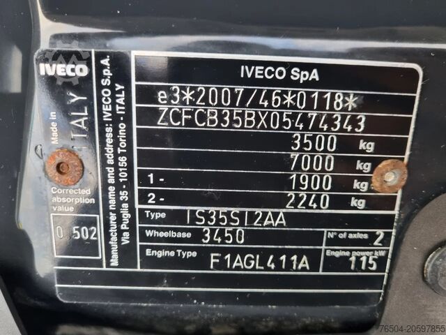 Caz frigorific Iveco Daily 35S16 Hi-Matic Koelkoffer Carrier Xarios ...