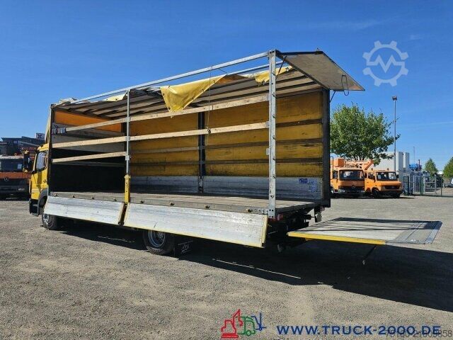 شاحنة بمسطحة ومشمع Mercedes-Benz Atego 1227 Plane Spriegel LBW BÄR 1.500 Kg + AHK