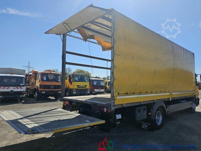 شاحنة بمسطحة ومشمع Mercedes-Benz Atego 1227 Plane Spriegel LBW BÄR 1.500 Kg + AHK