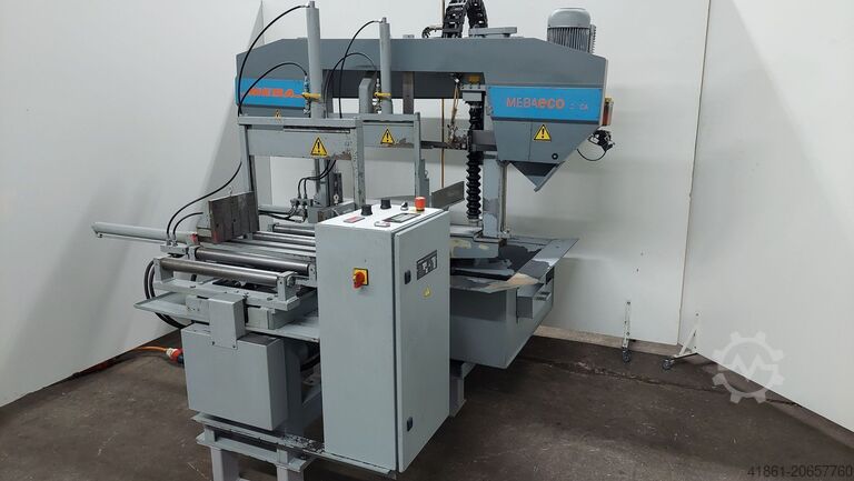 Two-column semi-automatic mitre band saw MEBA
