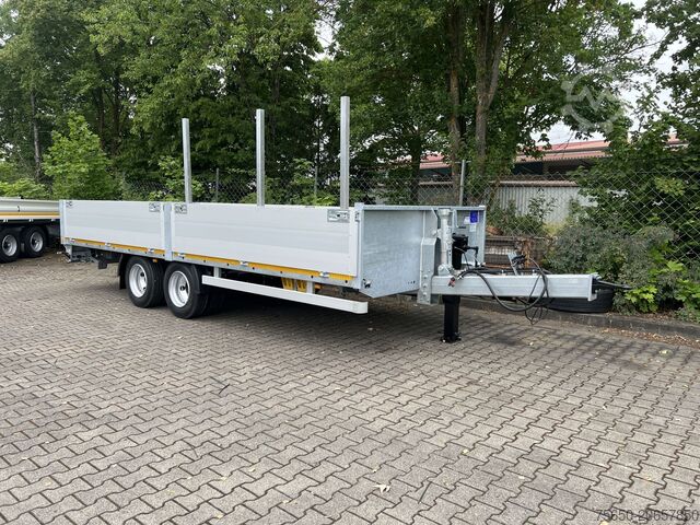 Remorque ouverte Möslein THT 14,4 G 7,20 L 14,4 t Tandem- Pritschenanhänger- Tieflader