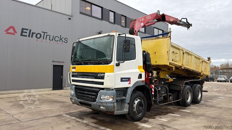Tipper avec grue DAF CF 85.340 (EURO 3 / MANUAL GEARBOX / TOP CONDIT...