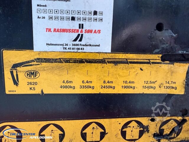 लोडिंग प्लेटफार्म Volvo FH 540 HMF 2620 K5, Stuuras