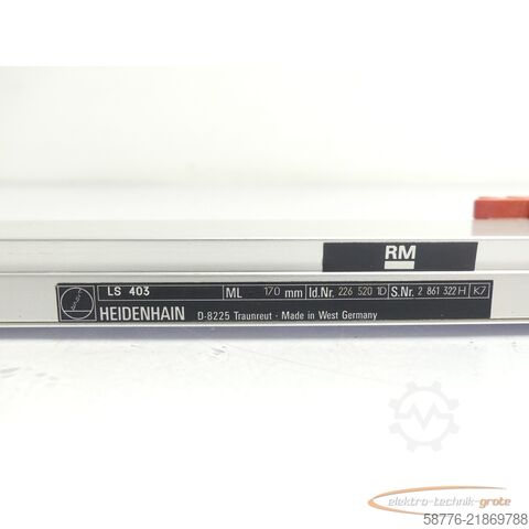 Componente Heidenhain LS 403 ML 170mm ID: 226 520 1D SN: 2861322H --