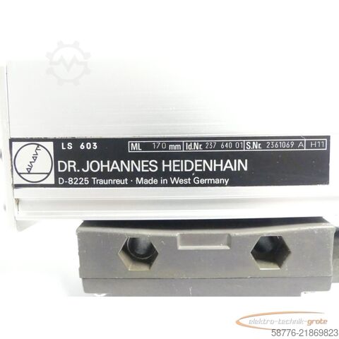 Komponente Heidenhain LS 603 ML 170mm ID   SN2361069A mit Lesekopf