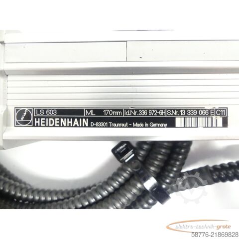 组成部分 Heidenhain LS 603 ML 170mm ID: 336 972-6H SN: 13339066E mit AE LS 603