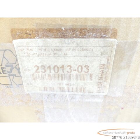 Komponenta Heidenhain MT 25W Messtaster . 231 013-03 SN: 19761442H - ! -