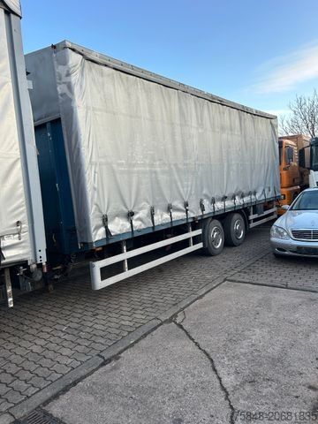 Brandalı açık römork CBV Blumhardt-10 tonner-Ladefläche 8,4m-Blattg.