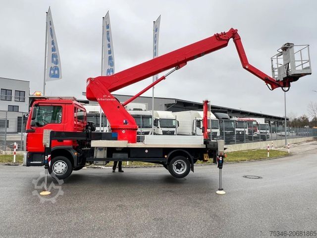 কাজের প্ল্যাটফর্ম ট্রাক MAN TGL7.180/PalfingerWT270/27m/1.000Volt/TopZustand