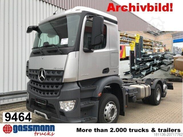 रोल-ऑफ टिपर ट्रक Mercedes-Benz Arocs 2553 L 6x2, Lenk-/liftachse, Navi,