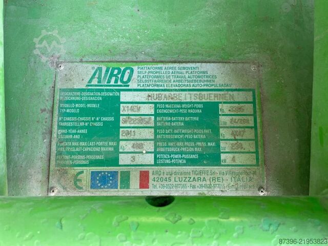 رفع المقص Airo X14EW Hoogwerker Schaarhoogwerker