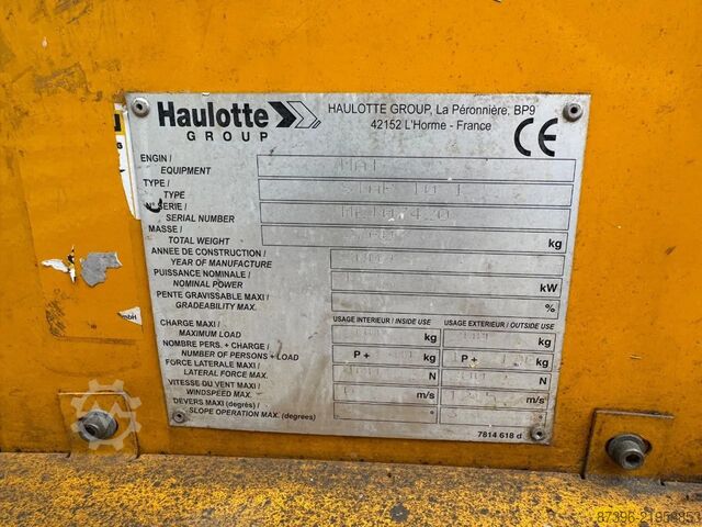 منصة تلسكوبية Haulotte Star 10 Hoogwerker Masthoogwerker