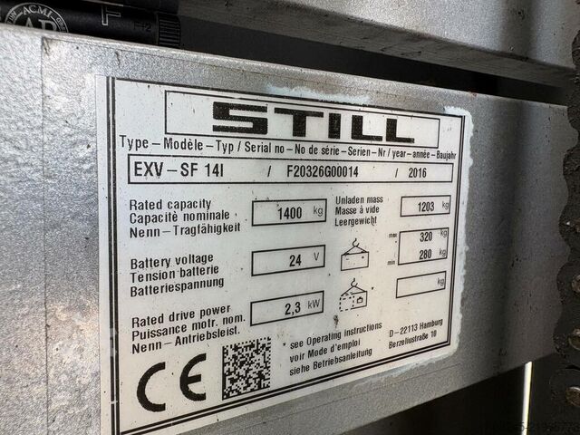 VS-22890 Elektrisk staplare Still EXVSF14i STILL EXVSF14i
