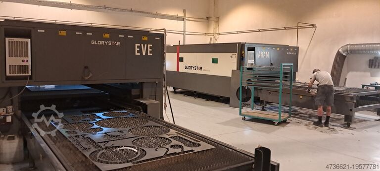 Laserschneideanlage Glorystar Laser 3 KW  1500 x 3000 mm Wechseltisch