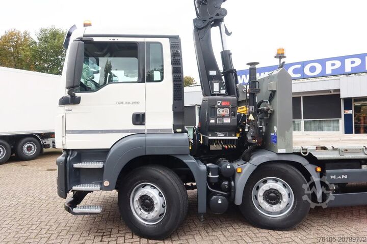 Autotransporter MAN TGS 35.360 Oprijwagen + HIAB 228 E3 Kraan 8x2