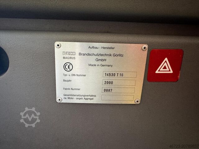 Camião de bombeiros VW/Iveco Magirus TSF