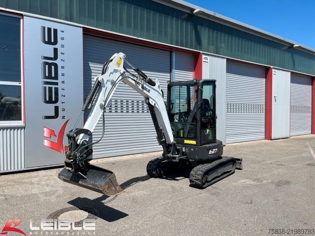 Miniekskavator BOBCAT E27z*Minibagger*Schwenk-Löffel*600h*Neuwertig*
