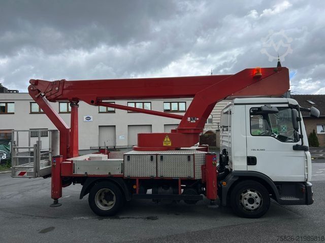 Plataforma elevadora sobre camión MAN TGL 8.180 Bison Palfinger TKA 28 M Hubsteiger