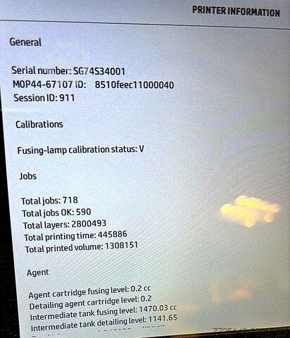 Samo 7.431 delovnih ur · 2 proizvodni enoti HP Jet Fusion 3D 4200