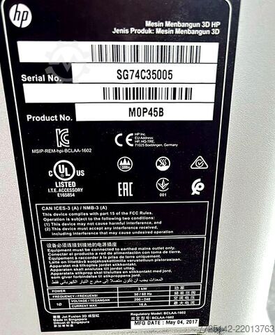 Samo 7.431 delovnih ur · 2 proizvodni enoti HP Jet Fusion 3D 4200