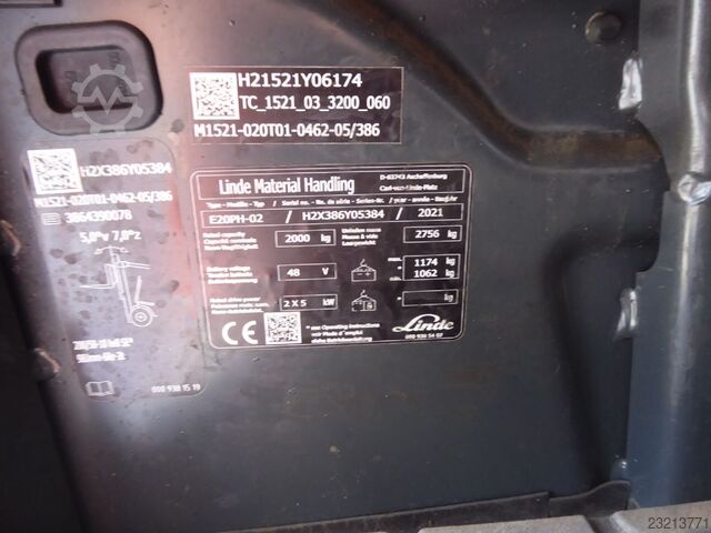 رافعة شوكية كهربائية ذات 4 عجلات Linde E20PH-02