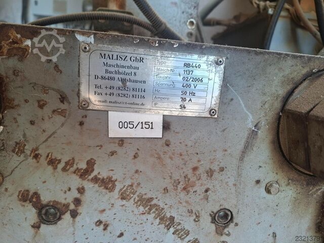 2x Briquetadora MALISZ RB440 con tolva de alimentación Malisz RB440