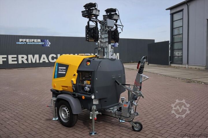 Svjetlosni toranj Atlas Copco Hilight H6+ Valid inspection, Max Boom Height 8m,