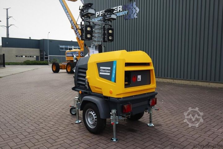Svjetlosni toranj Atlas Copco Hilight H6+ Valid inspection, Max Boom Height 8m,