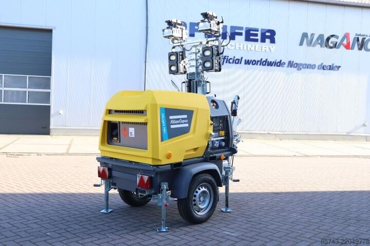 Svjetlosni toranj Atlas Copco Hilight H6+ Valid inspection, Max Boom Height 8m,