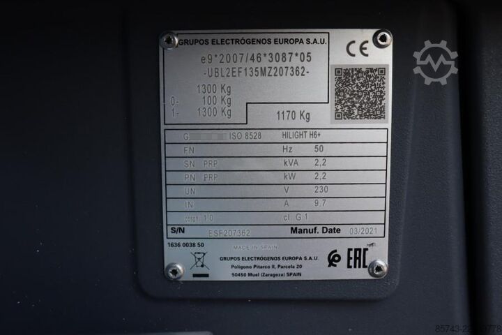 Svjetlosni toranj Atlas Copco Hilight H6+ Valid inspection, Max Boom Height 8m,